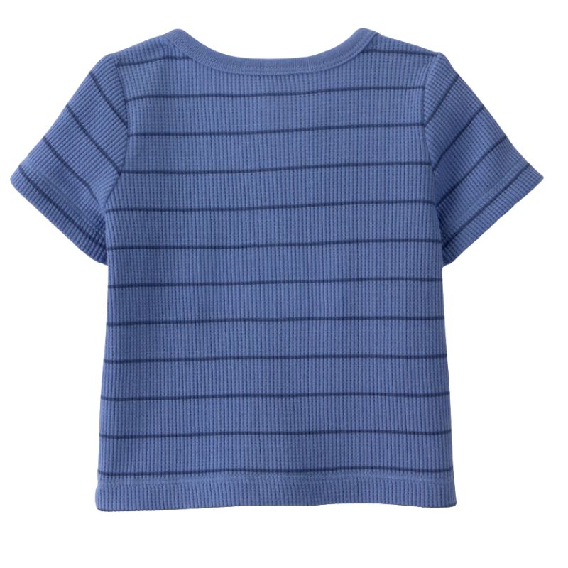 Set de 3 piezas con camiseta, mameluco y short de tiburones para bebito