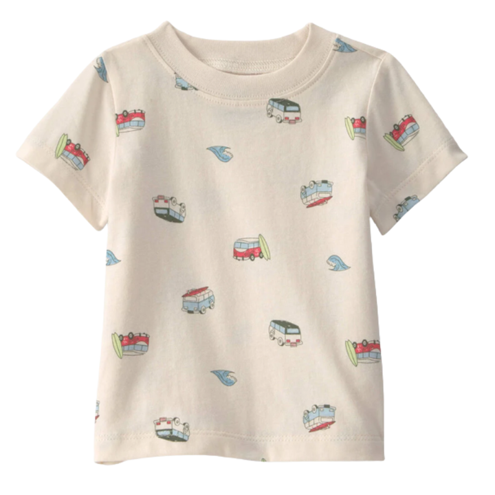 Conjunto 2 piezas con camiseta y overall corto para bebito