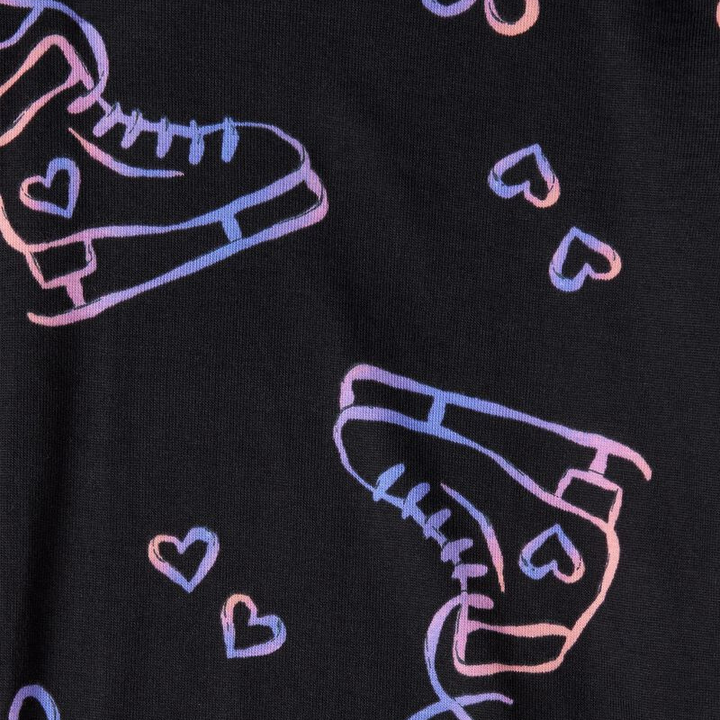 Pijama de 4 piezas de algodón para niña