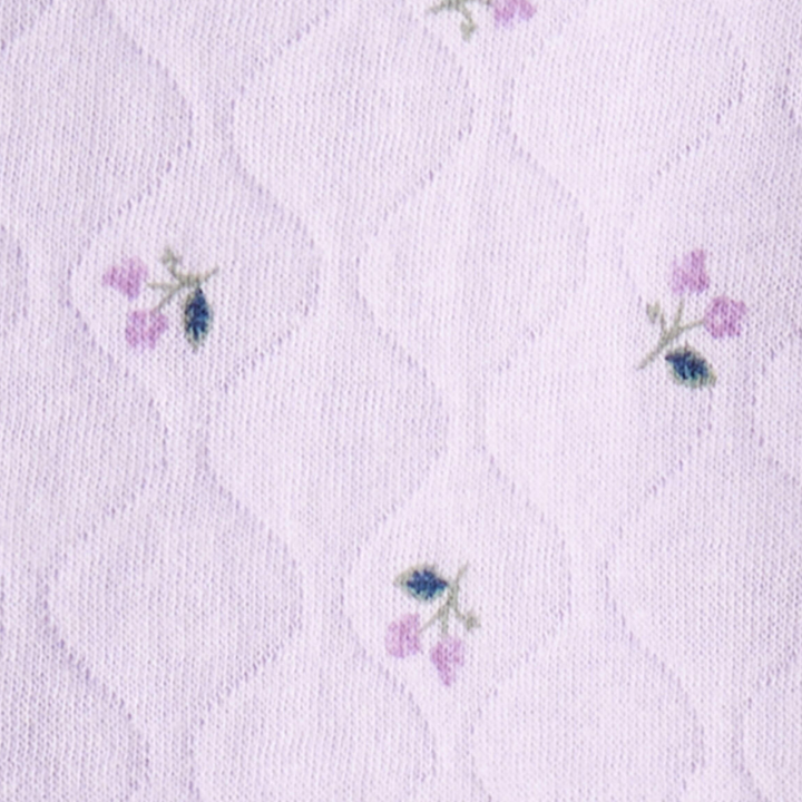 Conjunto Floral 3 Piezas con Chaqueta Acolchada Suave