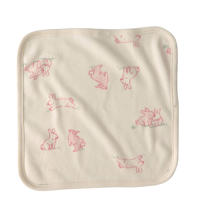 Set de 6 toallitas de baño para bebé con diseño de conejitos