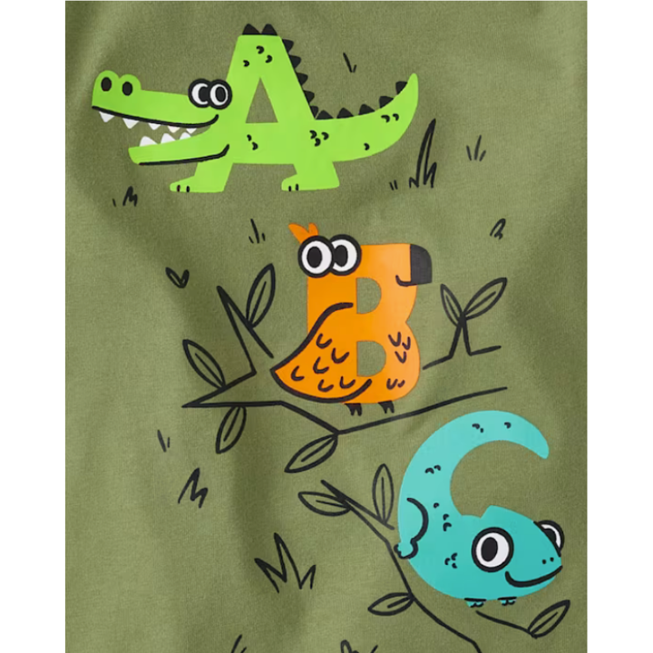 Camiseta Dino ABC
