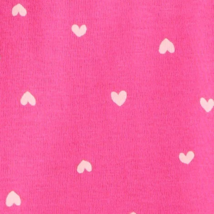 Pijama de 4 piezas de algodón para niña