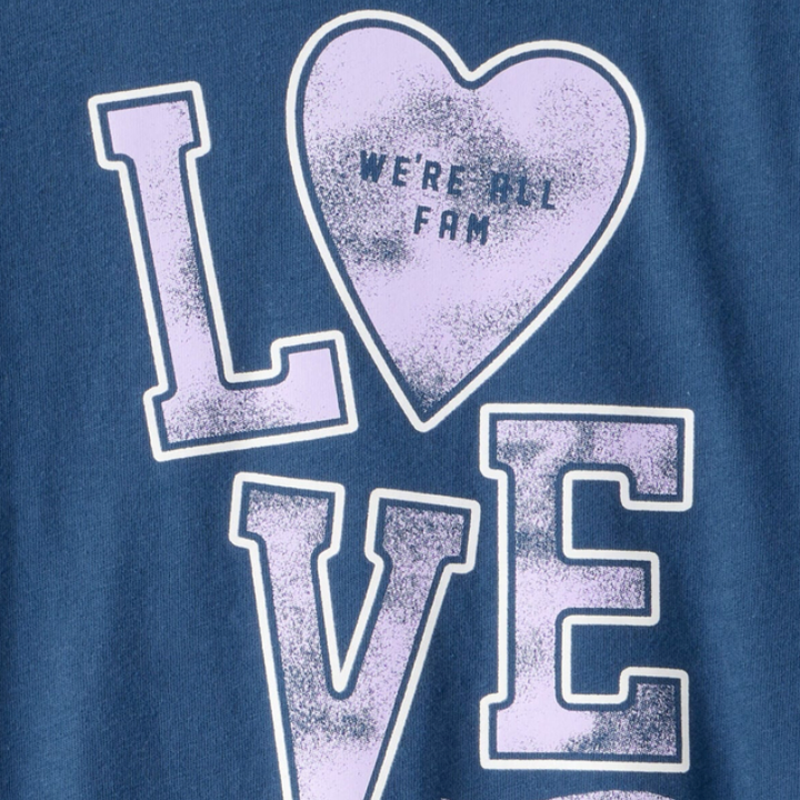 Blusa de manga larga LOVE para niña