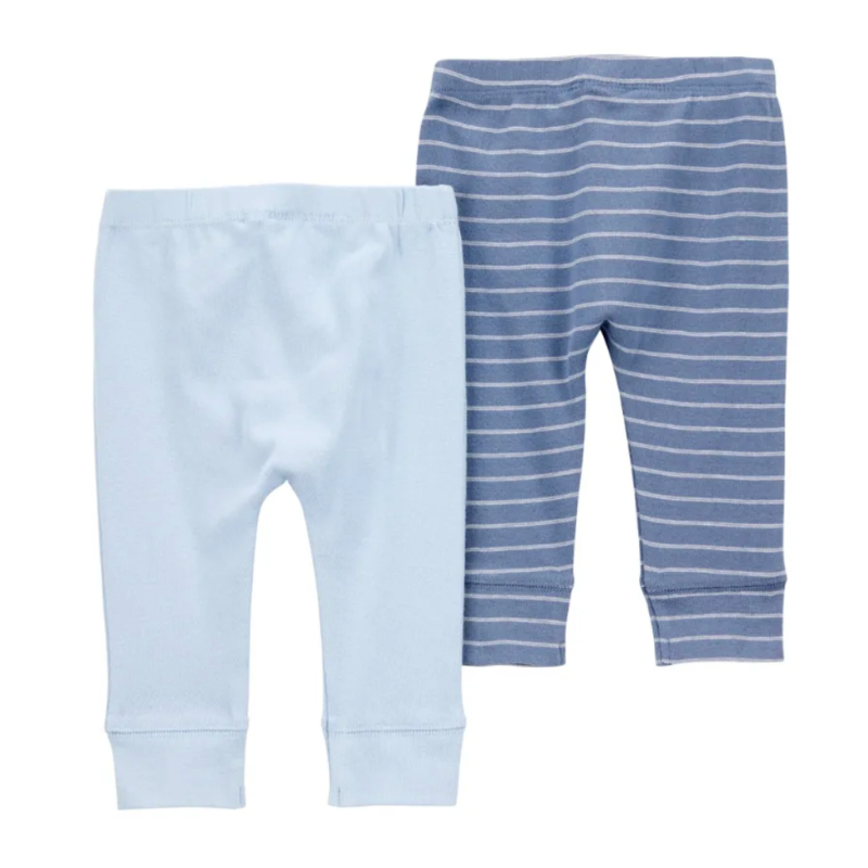 Set de 2 pantalones de algodón para bebé niño