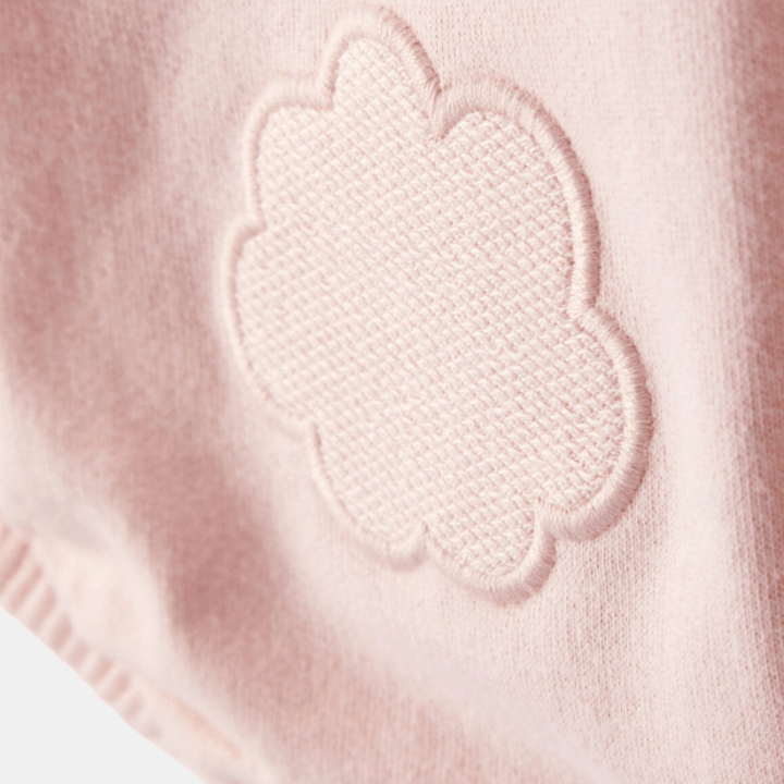Conjunto mameluco rosado con gorrito de conejita