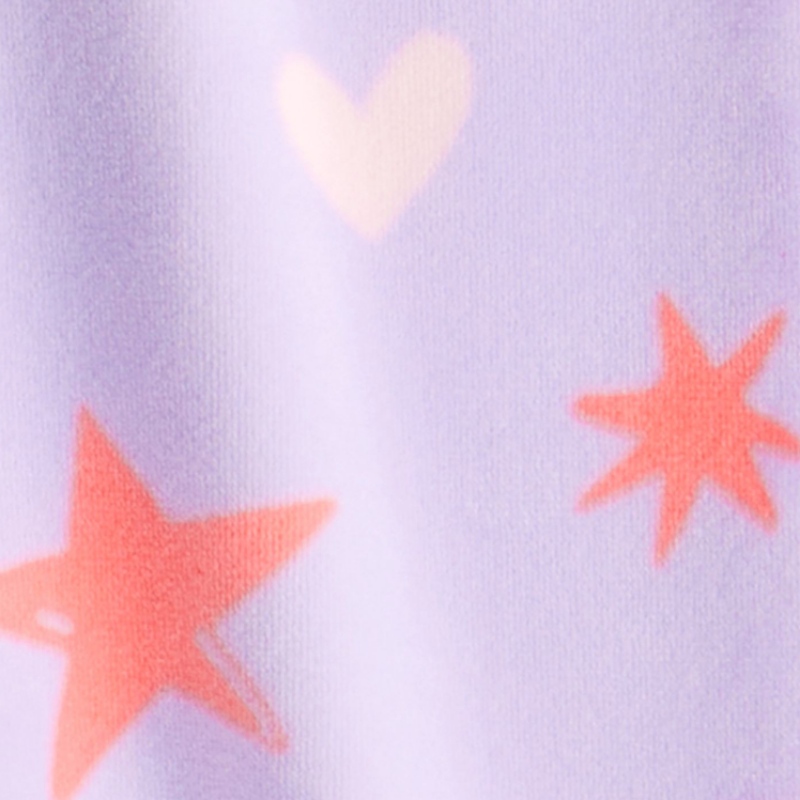 Pijama niña afelpada estrellas lavanda 💜✨