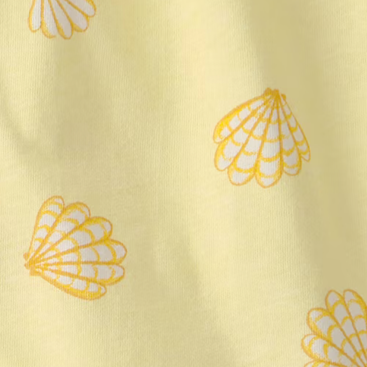Conjunto 2 piezas con blusa y short para bebita ☀️💛