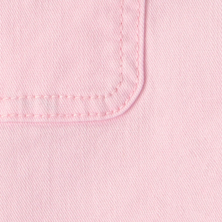 Short de sarga para niña color rosado