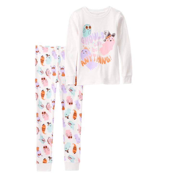 Pijama de Niña 2 Piezas – Fantasmitas de Halloween 👻