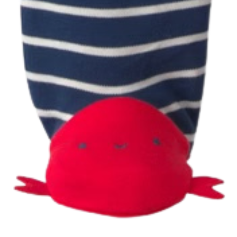 Pijama 1 pieza 100% algodón con cierre de doble vía y langostas para bebé niño