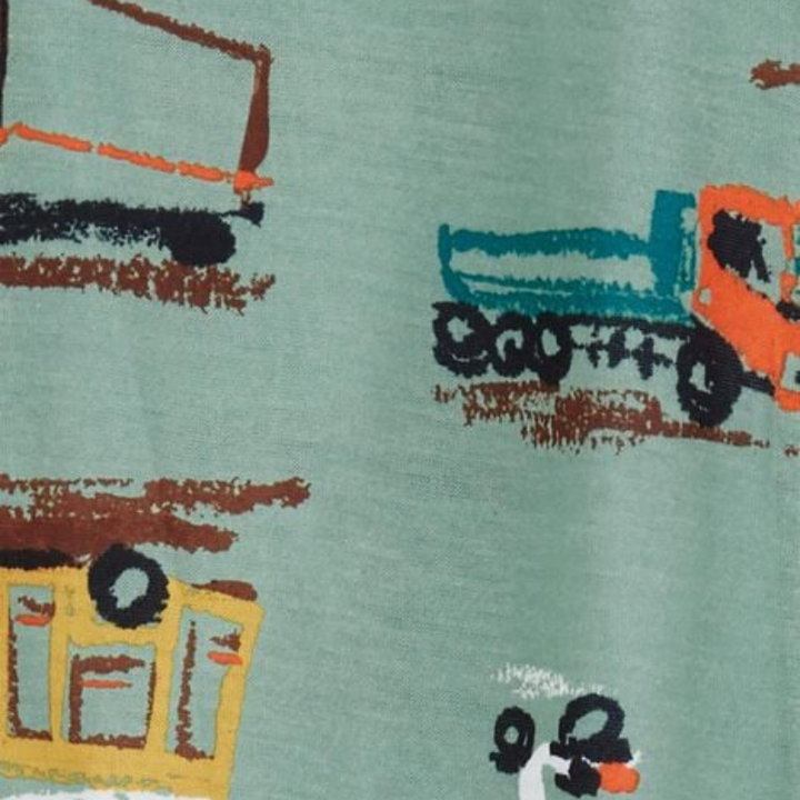 Pijama 1 pieza con estampado de vehículos para bebé niño
