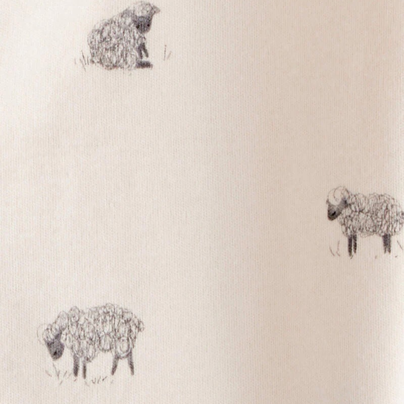 Pijama 1 pieza de algodón con estampado de ovejitas para bebé