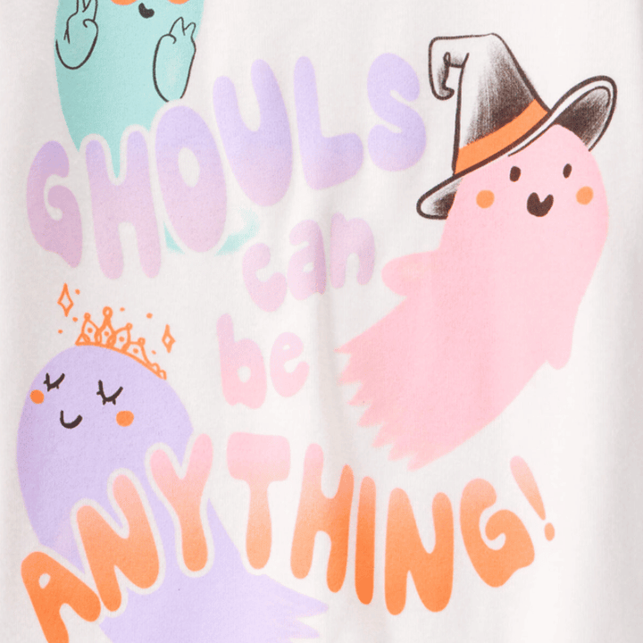 Pijama de Niña 2 Piezas – Fantasmitas de Halloween 👻