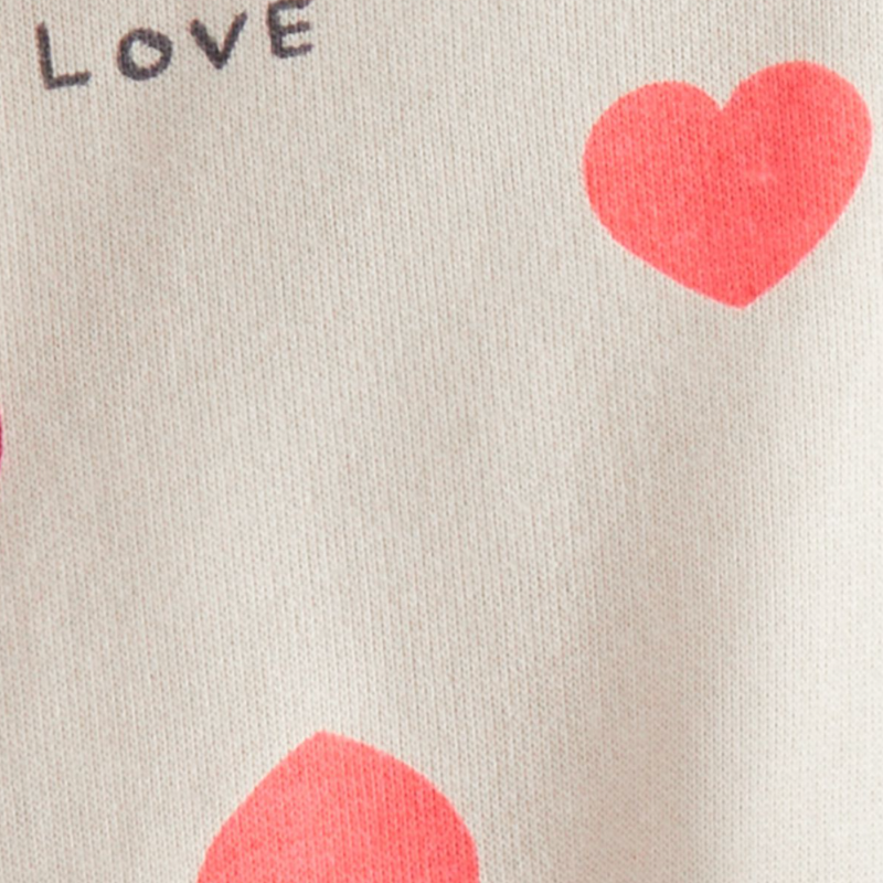 Conjunto 3 Piezas con Chaqueta y Estampado de Corazones