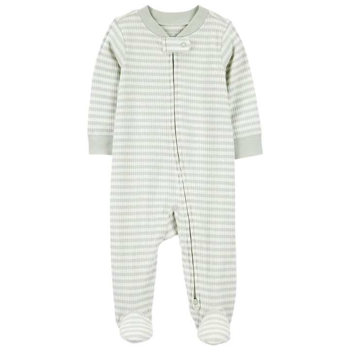 Pijama 1 pieza de algodón con cierre para bebé