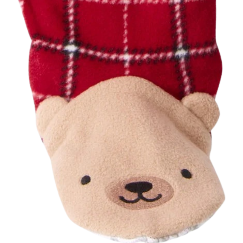 Pijama 1 pieza con estampado de cuadros para bebé