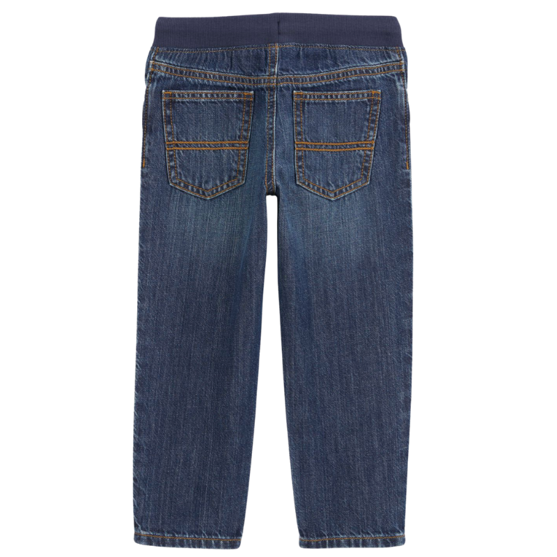 Jeans de mezclilla con cintura elástica para niño