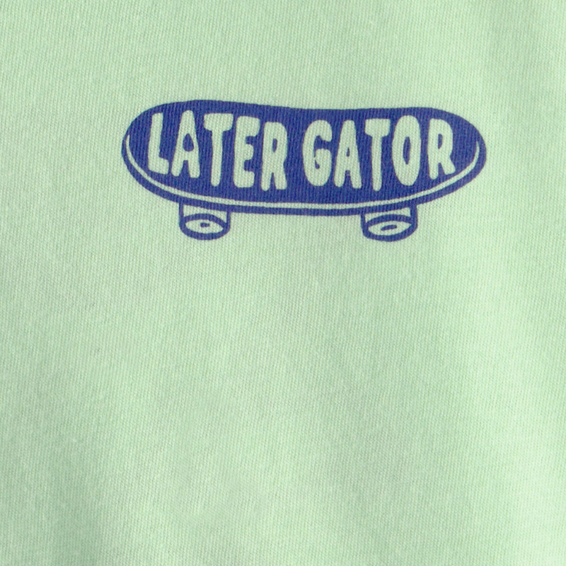 Camiseta verde estampada de cocodrilo para niño 🐊🛹💚