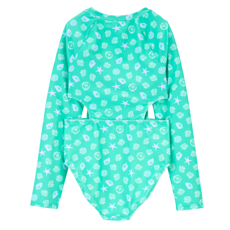 Traje de baño 1 pieza conchas de mar UPF 50+