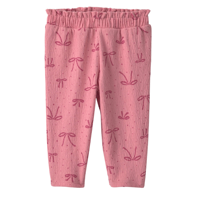 Set de 2 piezas con mameluco y pantalón para bebita