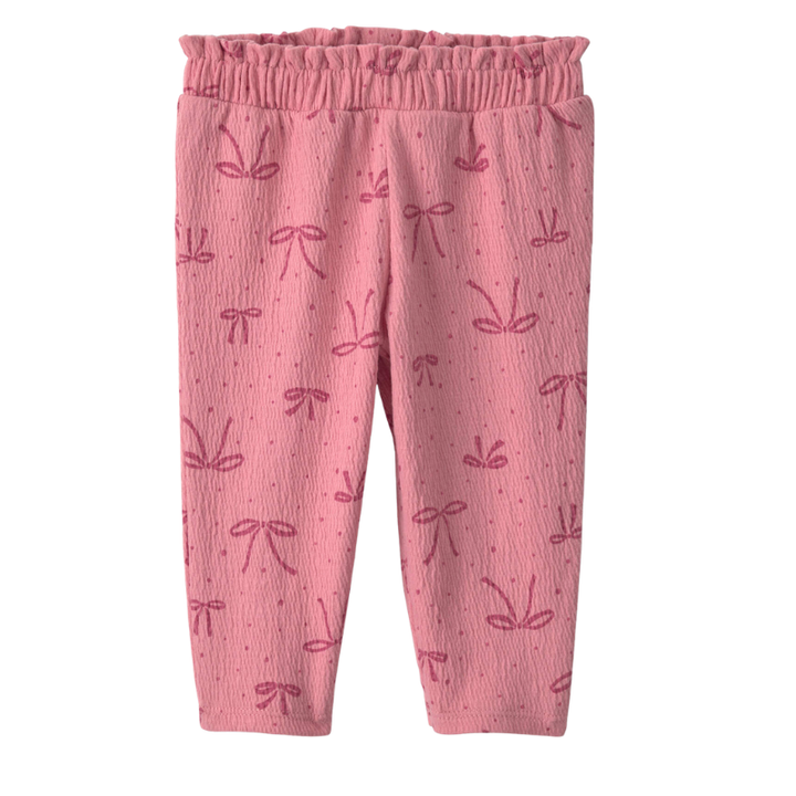 Set de 2 piezas con mameluco y pantalón para bebita