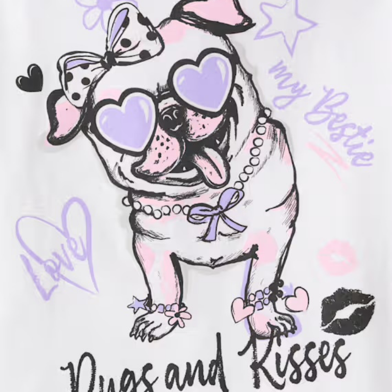 Blusa perrita con lentes de corazón