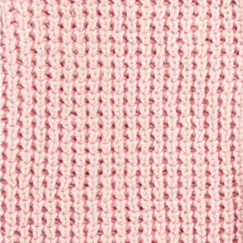 Cardigan tejido con capucha rosado para bebé