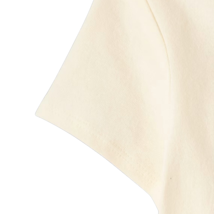 Blusa marfil con estampado divertido para niña