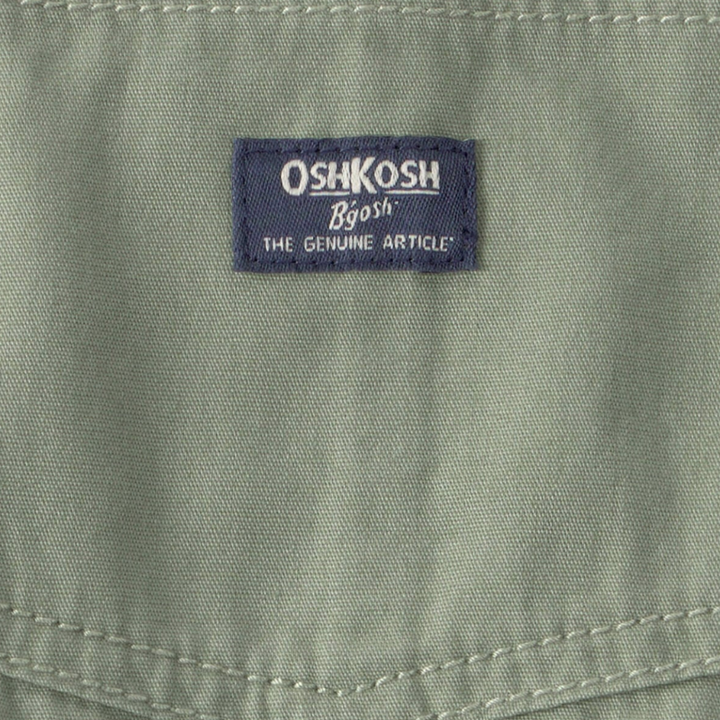 Overol Corto Verde Oliva OshKosh para Bebito