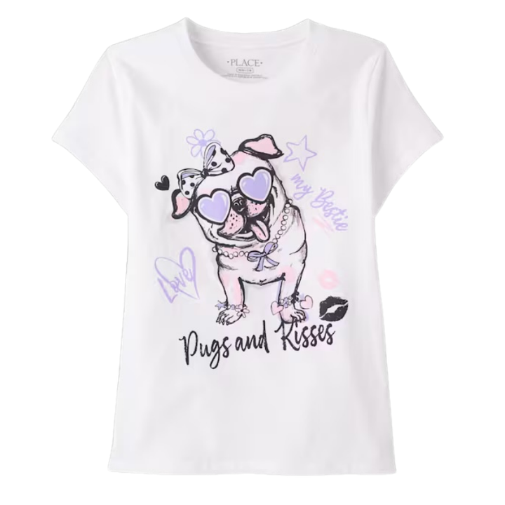 Blusa perrita con lentes de corazón