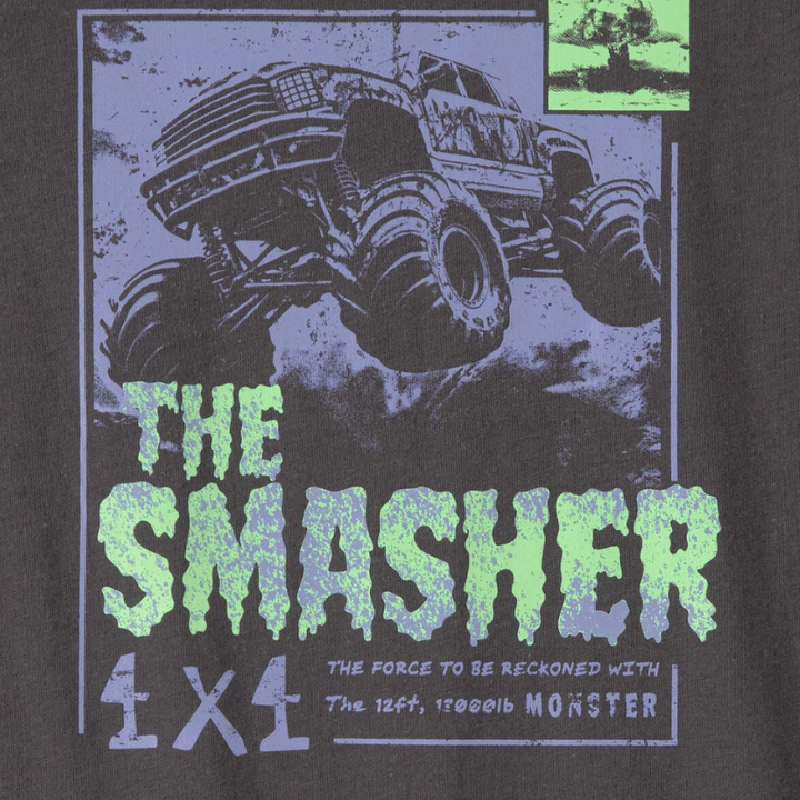 Camiseta monster truck para niño