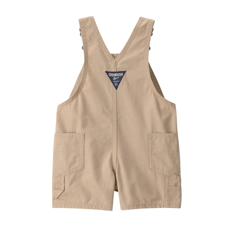 Overol Corto Canvas Khaki OshKosh para Bebito