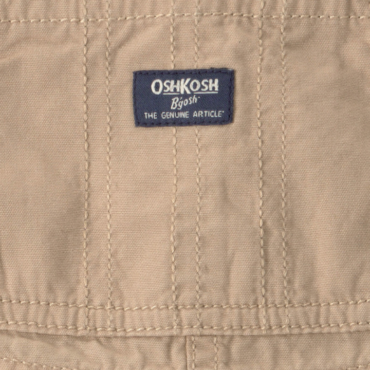 Overol Corto Canvas Khaki OshKosh para Bebito