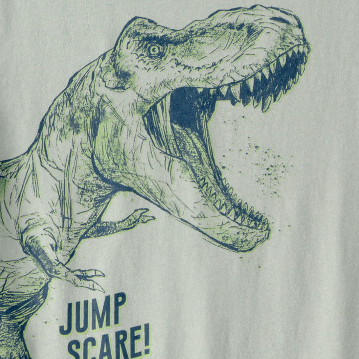 Camiseta dinosaurio verde para niño 🦖💚