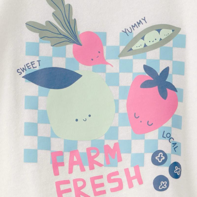 Camiseta farm fresh para niña 🍓🌱