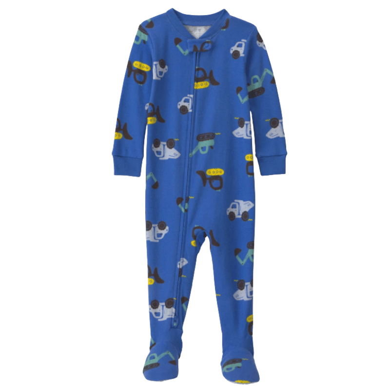 Pijama de Bebito 1 Pieza con Piecitos – Construcción 🚜💙