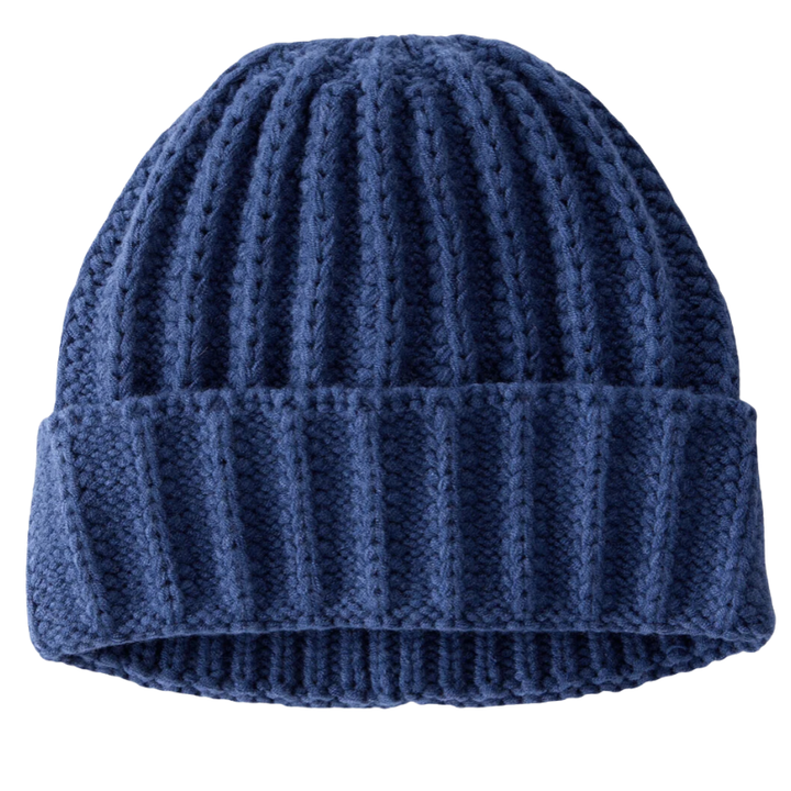 Gorro tejido azul