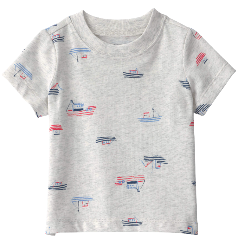 Conjunto de 2 piezas con overol corto y camiseta para bebito