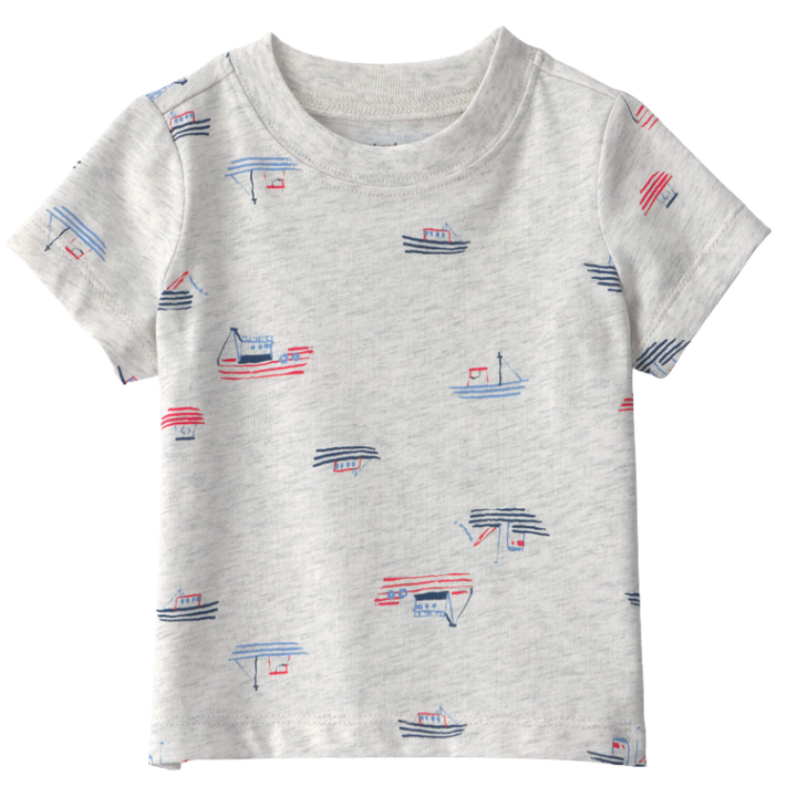 Conjunto de 2 piezas con overol corto y camiseta para bebito