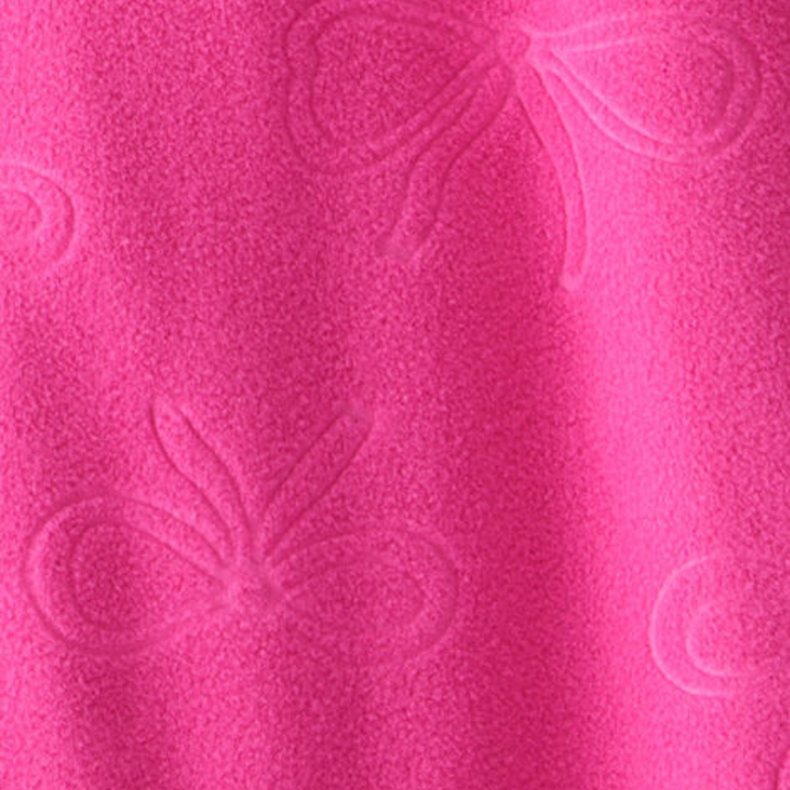 Pijama 1 pieza de fleece con lazos en relieve para bebé