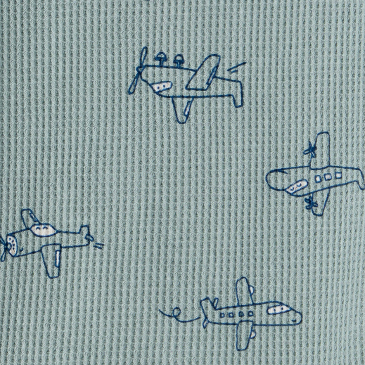 Set 3 piezas avioncitos para bebito ✈️💚