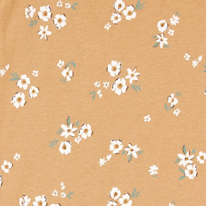 Set de 5 mamelucos manga corta florales para bebita