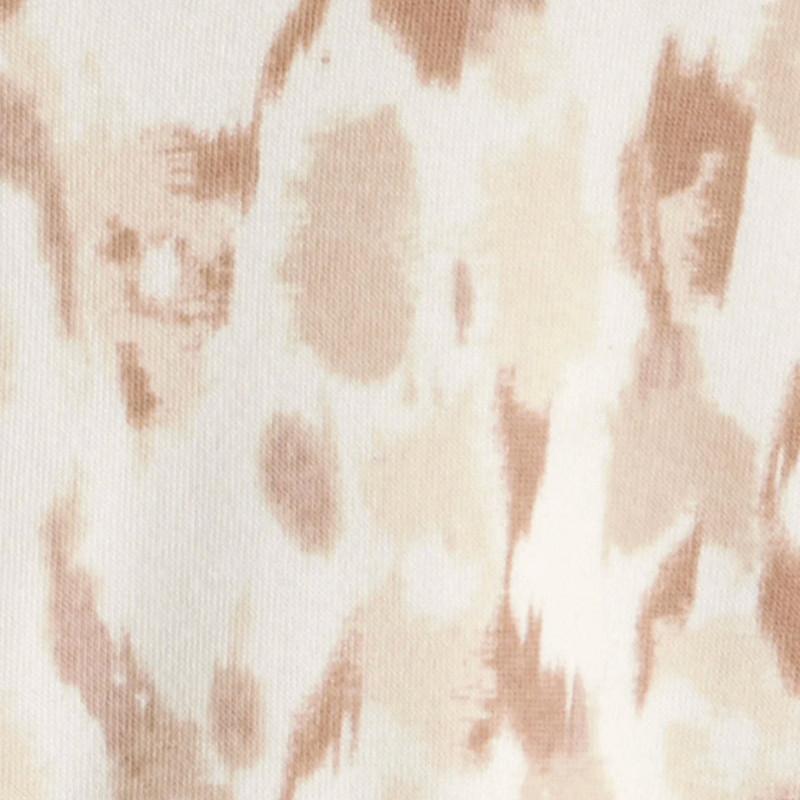Abrigo afelpado con estampado animal print para niña