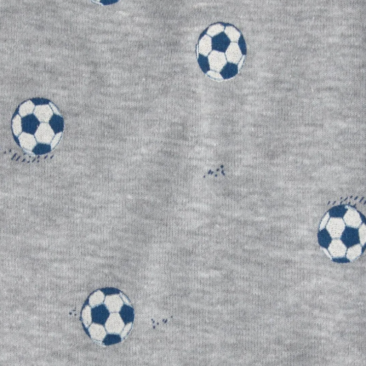 Set de 5 mamelucos de manga corta para bebito con estampados deportivos