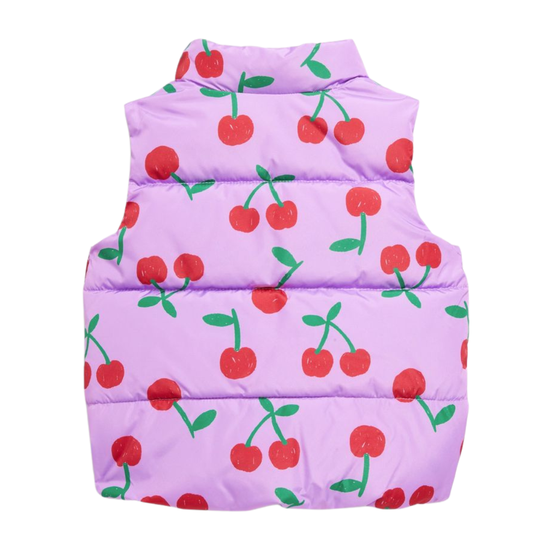 Chaleco acolchado impermeable cerezas