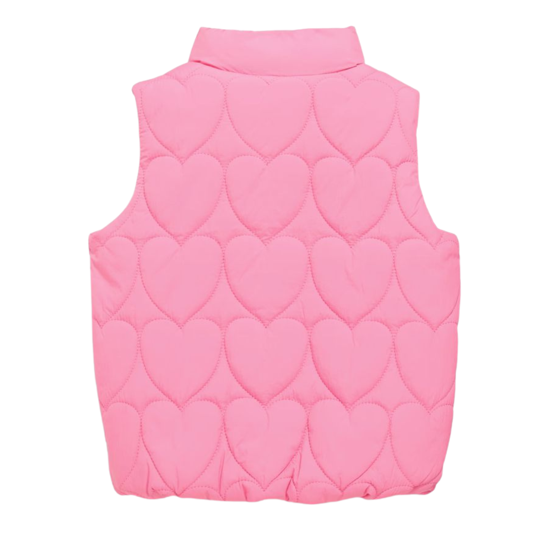 Chaleco acolchado impermeable corazones
