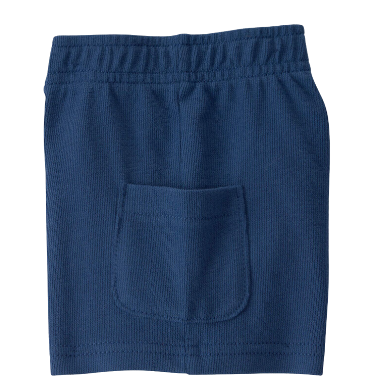 Conjunto 2 piezas tipo polo con short azul para bebito