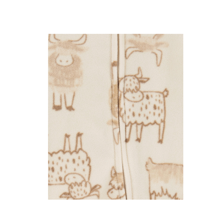 Pijama 1 pieza vaquita de montaña  franela