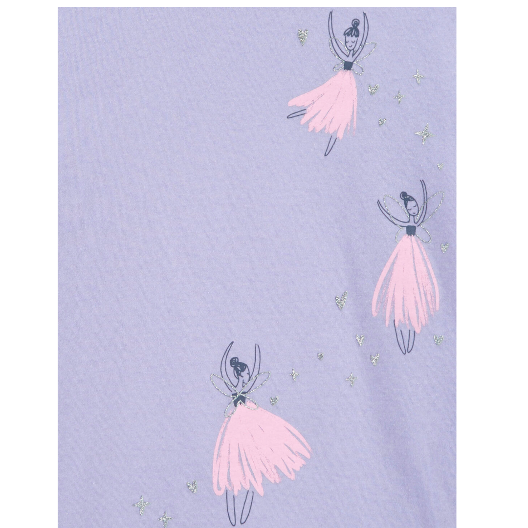 Blusa bailarina manga corta